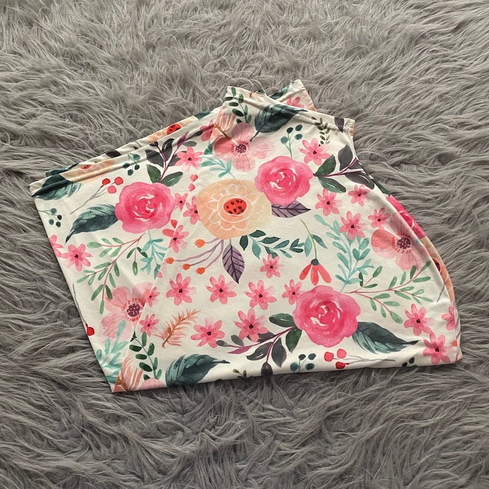 Floral Multipurpose Cover Baby Infant Mama Car seat Cover Feeding Cover Soft